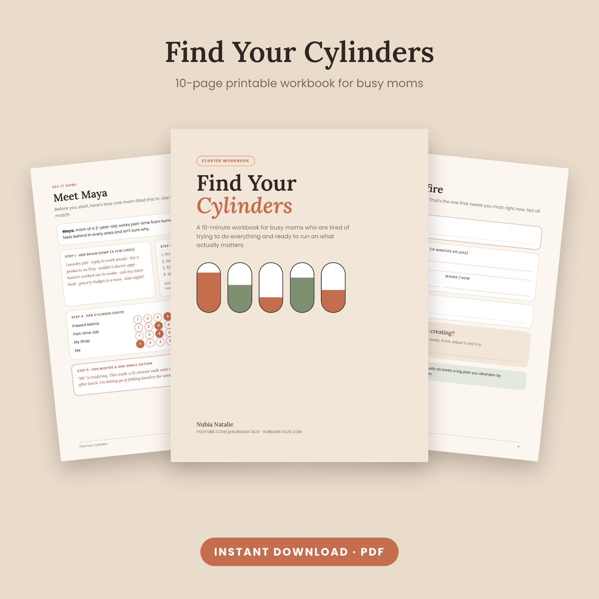 Find Your Cylinders: A 10-Minute Workbook for Busy Moms